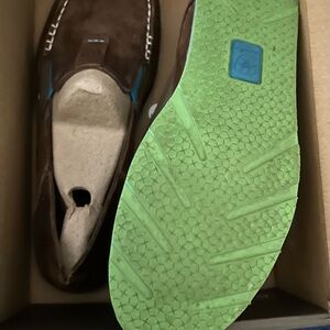 Ariat Women's Brown Loafers with teal accents